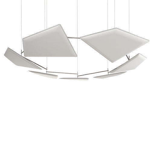 Pannello acustico per soffitto - FLAP CHAIN design Alberto e Francesco Meda - Caimi Brevetti SpA - in poliestere / colorato / per interni