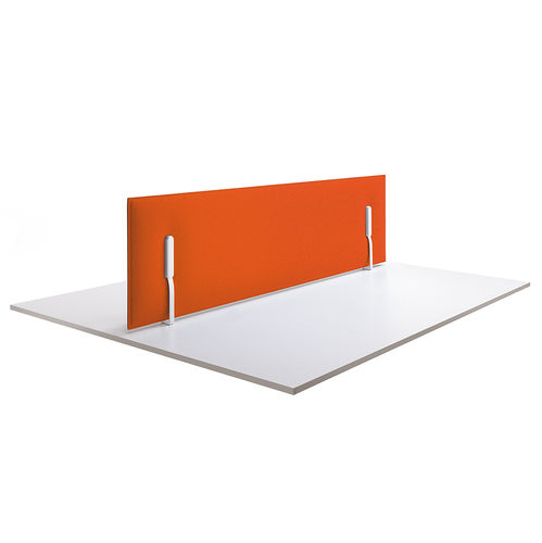 Pannello acustico su scrivania - MITESCO DESK design Michele De Lucchi - Caimi Brevetti SpA - in poliestere / rettangolare / colorato