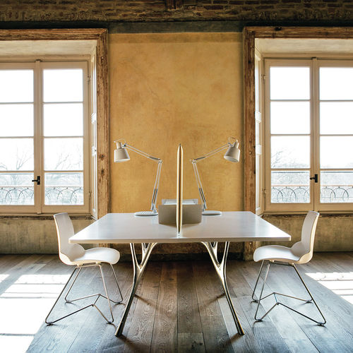 Tavolo contemporaneo - PEGASO SOLID - Caimi Brevetti SpA - in composito / con supporto in alluminio / rettangolare