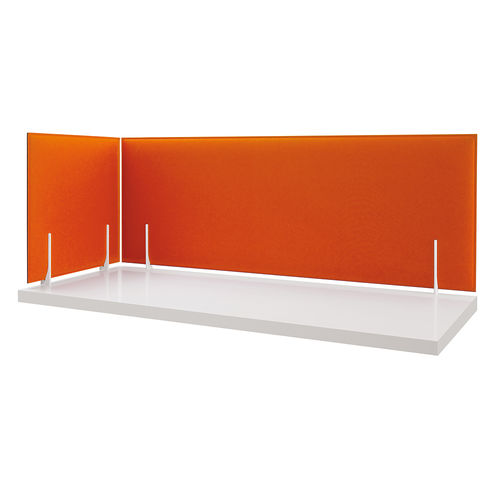Pannello fonoassorbente su scrivania - MINIMAL  - Caimi Brevetti SpA - in fibra di poliestere / colorato / per ufficio