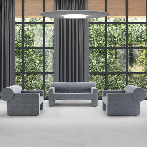 Divano fonoassorbente - CILINDRO - Caimi Brevetti SpA - contemporaneo / in tessuto / grigio