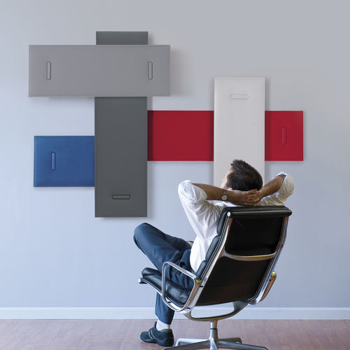 Pannello fonoassorbente a muro - MITESCO  - Caimi Brevetti SpA - in fibra di poliestere / colorato / professionale