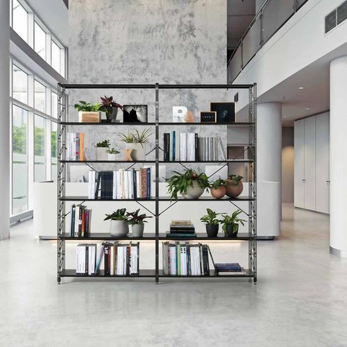 Libreria contemporanea - MAXIMO - Caimi Brevetti SpA - in metallo / nera