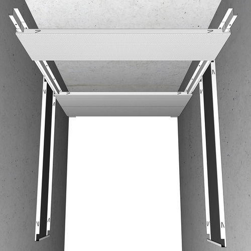 Controsoffitto in acciaio galvanizzato - ORIAL XL - Plafometal - in pannelli / per ufficio / per camera bianca