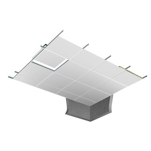 Controsoffitto in alluminio - H8 - Plafometal - in acciaio galvanizzato / a quadrotte / per ufficio