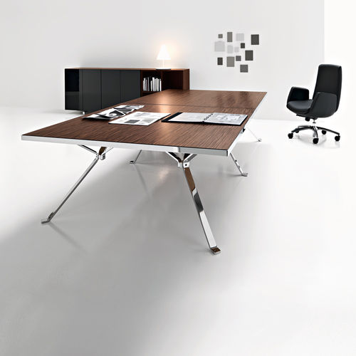 Scrivania direzionale - REVO - Manerba - contemporanea / in legno / in metallo