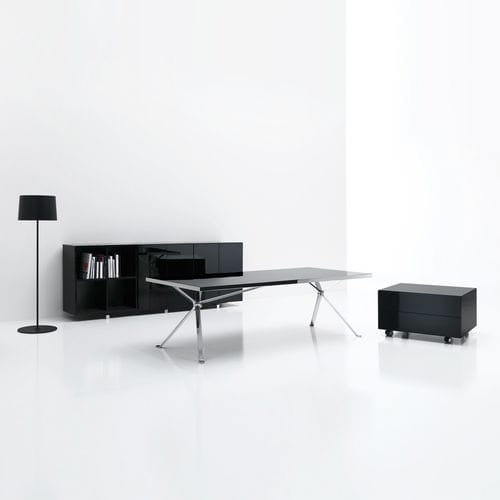 Tavolo da lavoro contemporaneo - REVO - Manerba - in legno / rettangolare / professionale