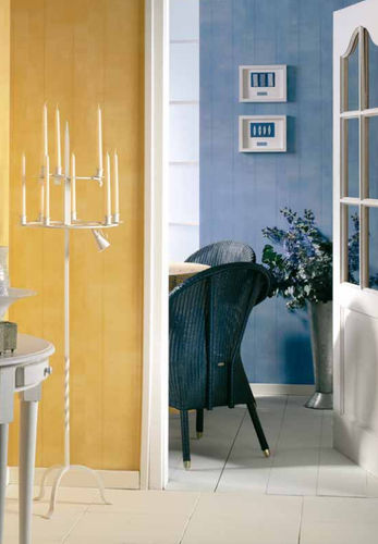 Pannello decorativo da parete - DUMAPAN® - MARCO POLO YELLOW AND BLUE SEAMLESS - Dumaplast Extrusion - in PVC / in laminato / opaco