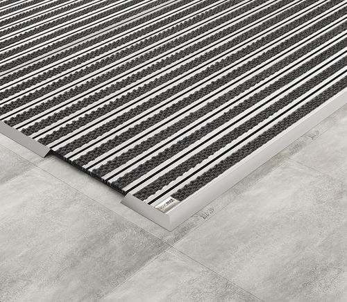 Tappeto d'ingresso contract - NOVOMAT® SLIMM - EMAC - in alluminio / in gomma / antiscivolo