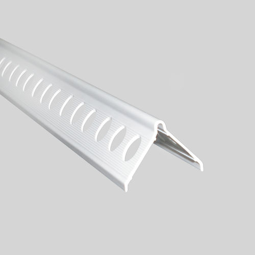 Profilo decorativo in PVC - NOVOYESO - EMAC - per angolo esterno / a L / bianco