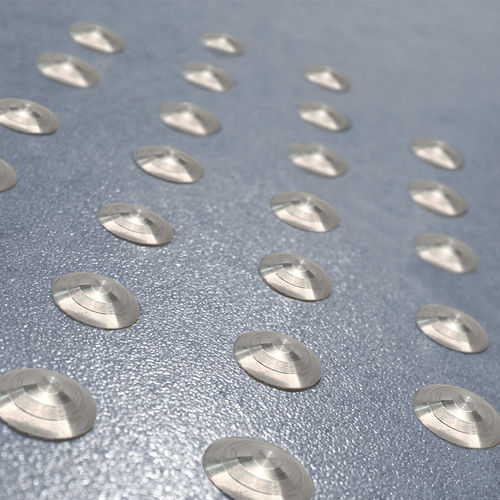 Lastra guida tattile tattile - Novotop Access Aluminio - EMAC