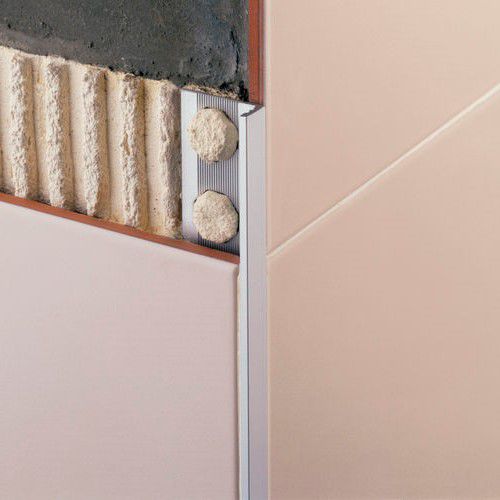 Profilo di finitura in acciaio inossidabile - NOVOPARED/SUELO STAINLESS STEEL - EMAC - per piastrelle / per angolo esterno