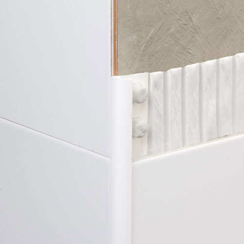 Profilo di finitura in PVC - NOVOCANTO® PVC - EMAC - per piastrelle / per angolo esterno / angolare tondo