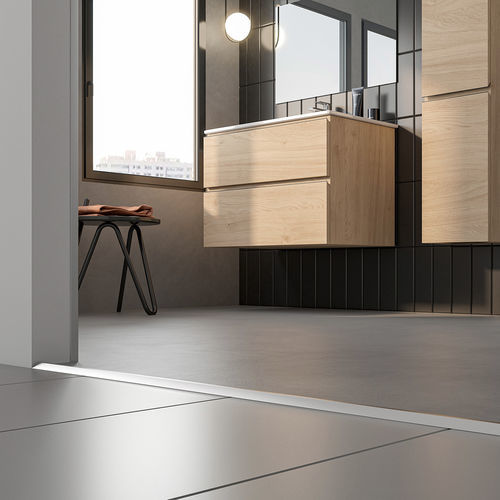 Profilo Di Transizione In Alluminio Per Pavimenti - Soglia Porta 90cm, Colore Argento - Foto 5