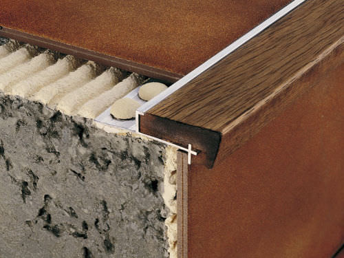 Profilo per gradini in legno - NOVOPELDAÑO® 2 CLASSIC - EMAC - in alluminio