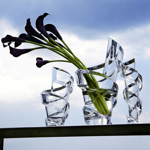 Vaso design originale - SPIRALE - Baccarat - in cristallo