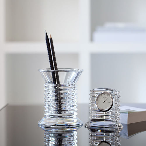 Orologio minimalista - LALANDE - Baccarat - da tavolo / analogico / in cristallo