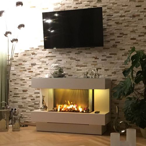 Camino elettrico - CONCEPT 4EL130 - Kamin-Design GmbH & Co KG Ingolstadt - da incasso / a 3 facce / con focolare chiuso