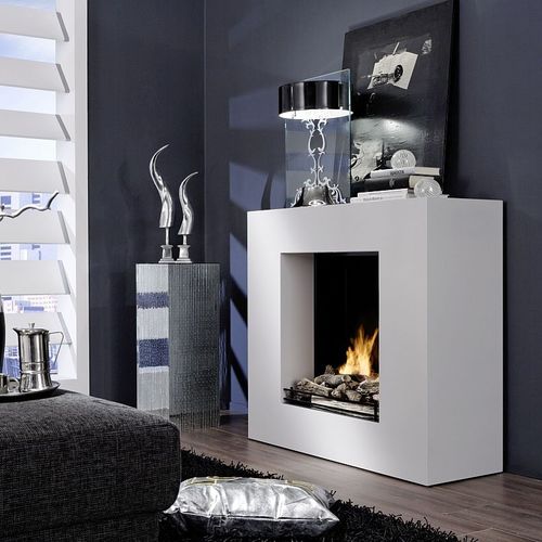 Camino elettrico - LINEA - Kamin-Design GmbH & Co KG Ingolstadt - a pavimento / Faccia singola / con focolare aperto
