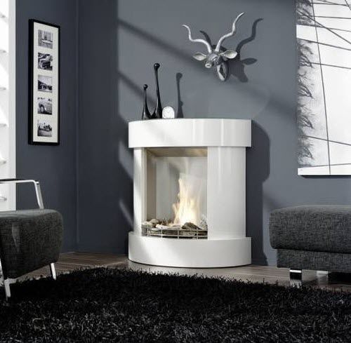 Camino elettrico - ELITE - Kamin-Design GmbH & Co KG Ingolstadt - a pavimento / Faccia singola / con focolare aperto