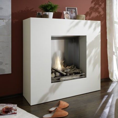 Camino elettrico - ALPHA-OPTI-MYST - Kamin-Design GmbH & Co KG Ingolstadt - a pavimento / Faccia singola / con focolare aperto