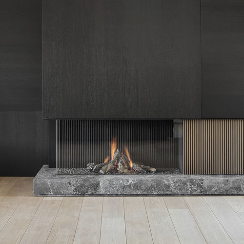 Camino a gas - AVENUE GAS HIGH EFFICIENCY - Metalfire Architectural fireplaces - da incasso / ad angolo / con focolare chiuso