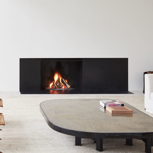 Camino da incasso - UNIVERSAL - Metalfire Architectural fireplaces - Faccia singola / con focolare aperto / contemporaneo