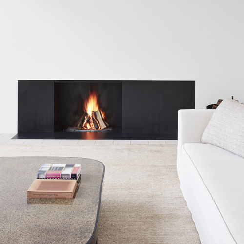 Camino a legna - UNIVERSAL  - Metalfire Architectural fireplaces - da incasso / Faccia singola / con focolare aperto