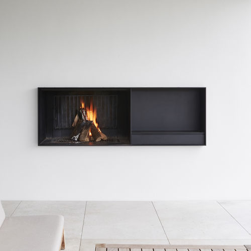 Camino a legna - UNIVERSAL  - Metalfire Architectural fireplaces - da incasso / Faccia singola / da giardino