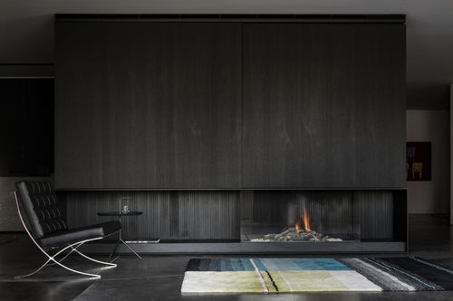 Camino a gas - AVENUE GAS HIGH EFFICIENCY - Metalfire Architectural fireplaces - da incasso / a 3 facce / con focolare chiuso