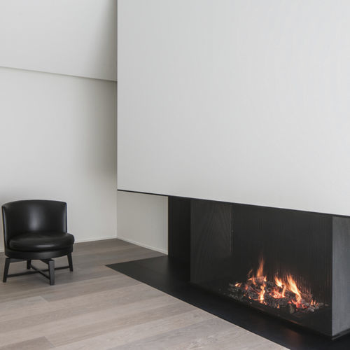 Camino a legna - UNIVERSAL 4 - Metalfire Architectural fireplaces - da incasso / a 3 facce / con focolare aperto