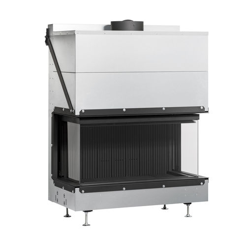 Camino a legna - ULTIME D MF 1050-50 WHE 3S V20 - Metalfire Architectural fireplaces - da incasso / da terra / a 3 facce
