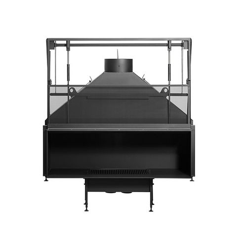 Focolare chiuso a legna - UNIVERSAL MF 1050-50 W 1S - Metalfire Architectural fireplaces - a 1 faccia / in metallo / in vetro