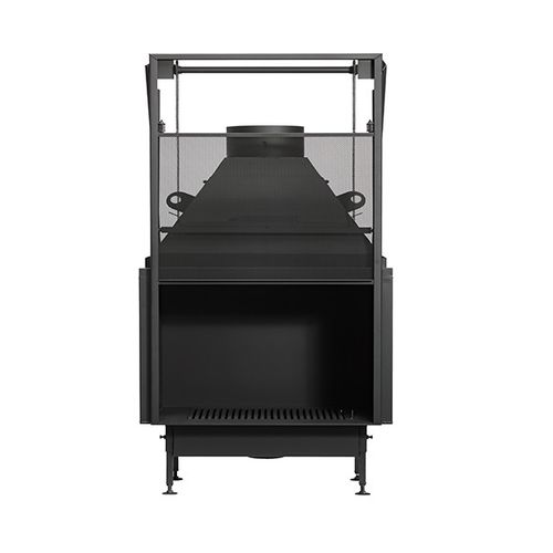Focolare chiuso a legna - UNIVERSAL MF 1050-75 W 1S - Metalfire Architectural fireplaces - a 1 faccia / in metallo / in vetro