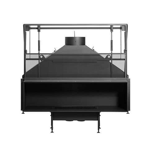 Focolare chiuso a legna - UNIVERSAL MF 1300-50 W 1S - Metalfire Architectural fireplaces - a 1 faccia / in metallo / in vetro