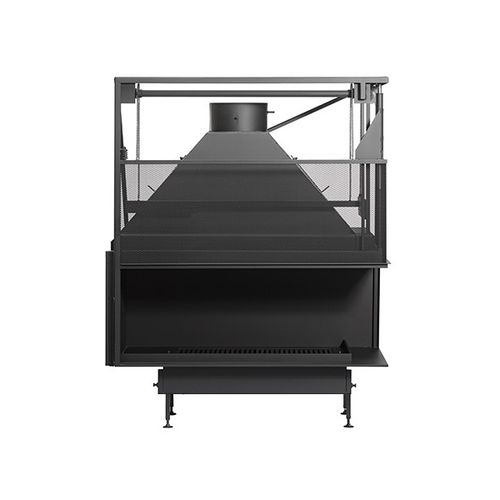 Focolare chiuso a legna - UNIVERSAL MF 1300-50 W 2S - Metalfire Architectural fireplaces - a 1 faccia / in metallo / in vetro