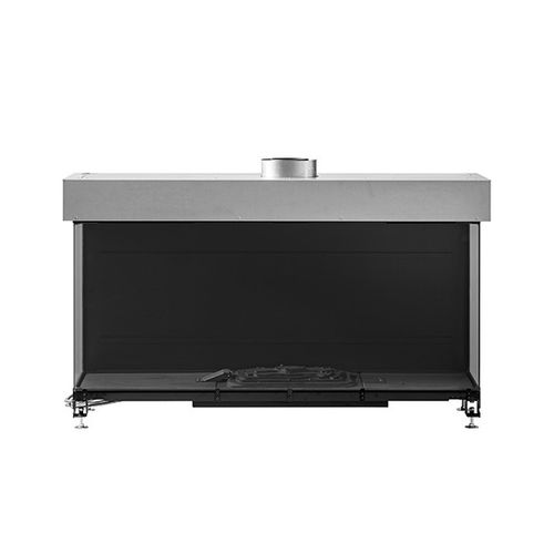 Focolare chiuso a gas - AVENUE MF 1300-60 GHE 3S - Metalfire Architectural fireplaces - a 3 facce / in acciaio / in ghisa