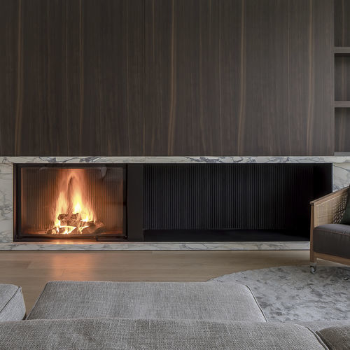 Camino a legna - ULTIME D MF 1050-75 WHE 1S - Metalfire Architectural fireplaces - da incasso / da terra / a parete