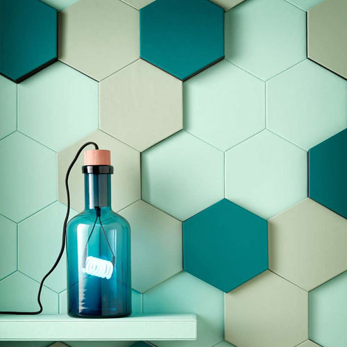 Pannello decorativo di rivestimento - HEXAGONE - Cuir au Carré - da parete / per mobile / per soffitto