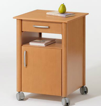 Comodino contemporaneo - P 941 OT - Völker - in legno / quadrato / per uso contract