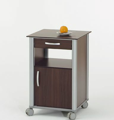 Comodino contemporaneo - K 931 - Völker - in legno / quadrato / per uso contract