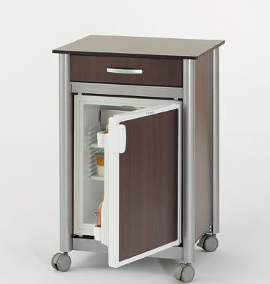 Comodino contemporaneo - K 984/RA 140 - Völker - in legno / quadrato / per uso contract