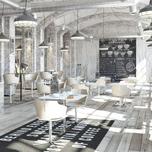 Tavolo da bistrot contemporaneo - INCOLLECTION : INCROCIO - LUXY - in MDF / in HPL / in acciaio inossidabile