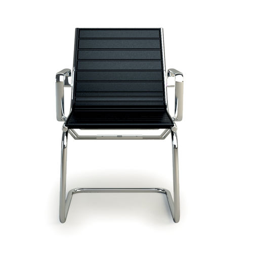 Sedia visitatore contemporanea - LIGHT - LUXY - da interno / a rete / in pelle