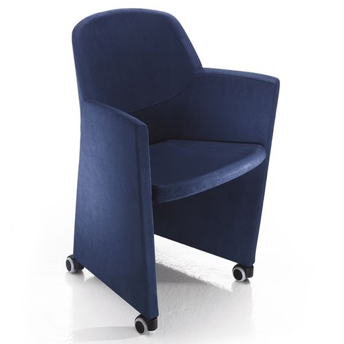 Sedia visitatore contemporanea - NESTAR - LUXY - da interno / in tessuto / in pelle