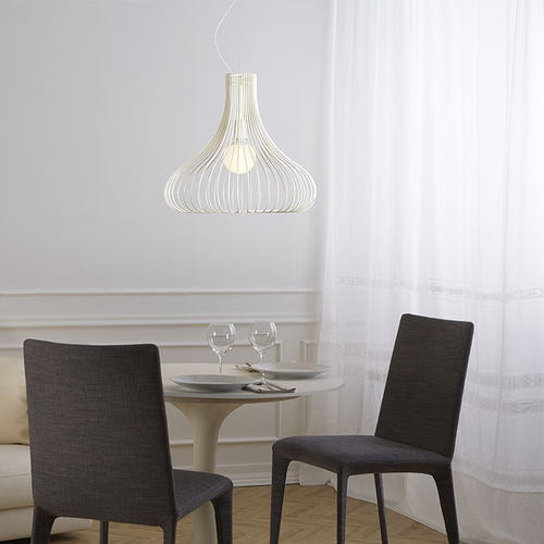 Lampada a sospensione - TITTI  - GIBAS - in acciaio con rivestimento a polvere / contemporanea / con cavo