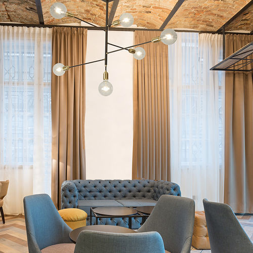 Lampadario contemporaneo - AGÒ  - GIBAS - in metallo / in bronzo / in ottone spazzolato