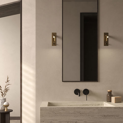 Applique contemporanea - 119.73 - GIBAS - da interno / in ottone / in raso