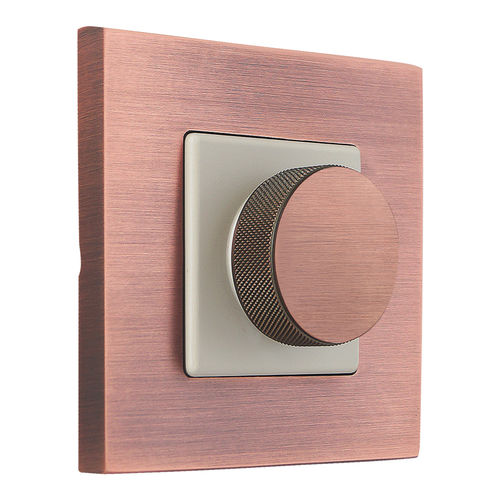 Interruttore rotativo - FEDE Switch & Light - ad incasso / in ottone spazzolato / contemporaneo