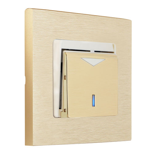 Interruttore per sistema domotico - HOTEL CARD  - FEDE Switch & Light - a scheda / ad incasso / in ottone spazzolato